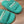 FURRY SLIDES IN TURQUOISE CURLY SHEARLING