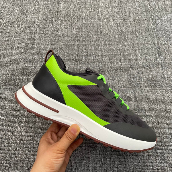 LP BRUNELLO SNEAKERS MULTI-FERRO E CHARTREUSE IN VITELLO MESH