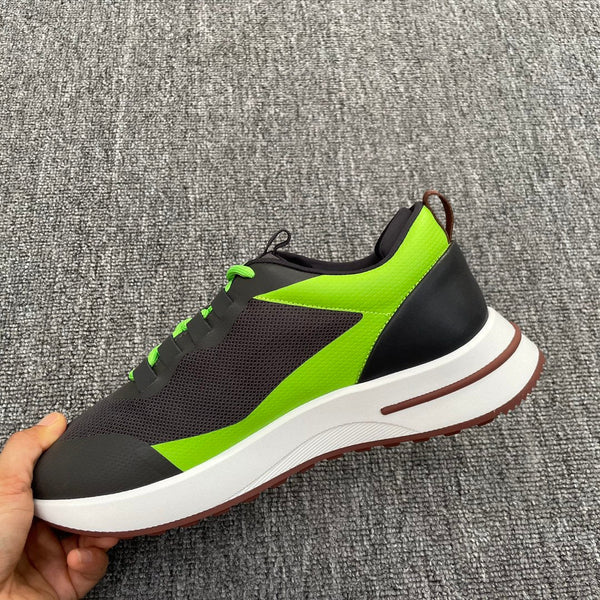 LP BRUNELLO SNEAKERS MULTI-FERRO E CHARTREUSE IN VITELLO MESH