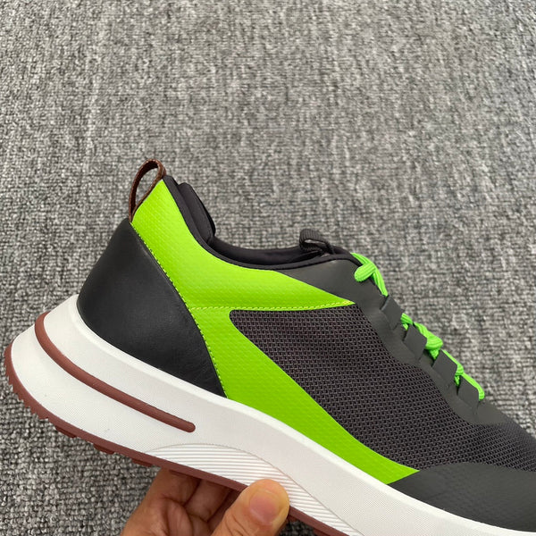LP BRUNELLO SNEAKERS MULTI-FERRO E CHARTREUSE IN VITELLO MESH