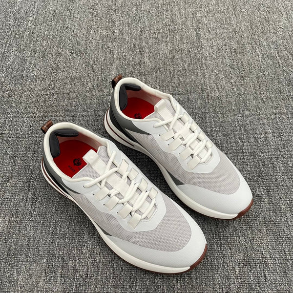 LP BRUNELLO SNEAKERS MULTI-NUVOLA E GRIGIO MESH IN PELLE DI VITELLO