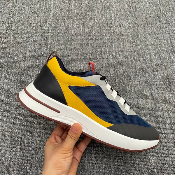 LP BRUNELLO SNEAKERS MULTI - VITELLO A RETE ANTRACITE E NAVY