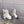 Stivaletti con punta quadrata CC 70mm Bianco Nero Pelle bovina 464566