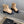 CC Cap Toe Ankle Boots Black Beige Cowhide 464571
