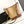 PICCOLO SECCHIELLO CUIR TRIOMPHE 22CM IN TESSUTO A RIGHE E PELLE DI VITELLO TAN