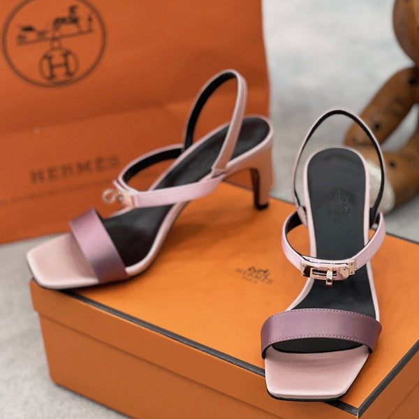 hm glamour 95 tessuto di seta viola chiaro pelle di vitello nera