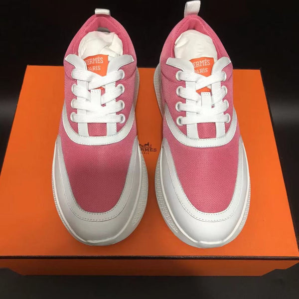 HM Giga 50 Sneaker Pink Canvas White Goatskin Orange