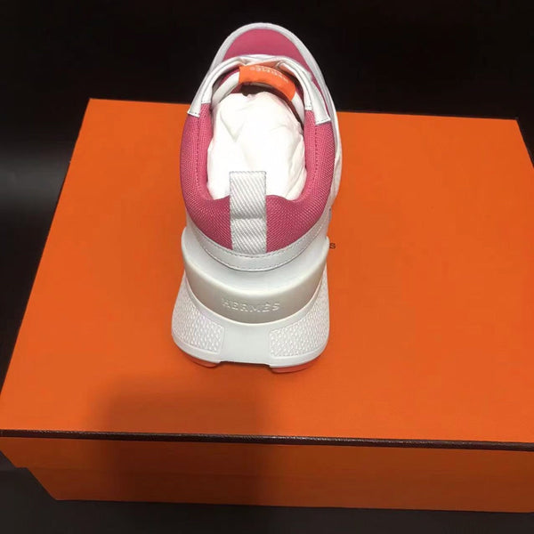HM Giga 50 Sneaker Pink Canvas White Goatskin Orange