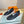 HM Giga 50 Sneaker Blue Canvas Black Goatskin Orange