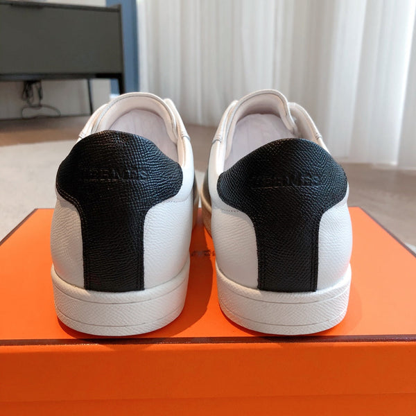 SNEAKER HM BOOMERANG BIANCO MIX GRIGIO MIX PELLE DI VITELLO NERA