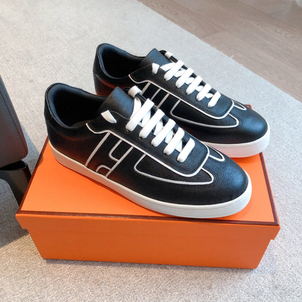 HM BOOMERANG SNEAKER BLACK CALFSKIN