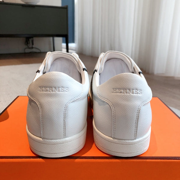 HM BOOMERANG SNEAKER BLACK AND WHITE CALFSKIN
