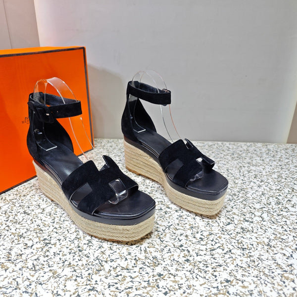 ESPADRILLAS ELDA 80 CAMOSCIO NERO