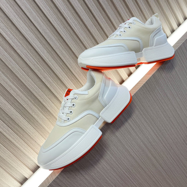 GIGA SNEAKER BLU ROSA PASTELLO BIANCO PELLE DI VITELLO