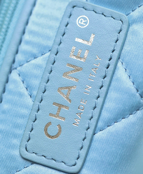 CC 2025 Backpack 34cm Light Blue Soft Calfskin 291407