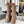 CROCS BOOTS IN BROWN RUBBER