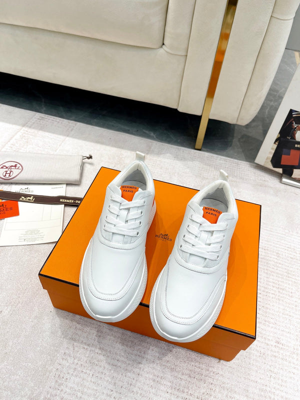 Sneaker HM Giga in pelle di vitello bianca 206282