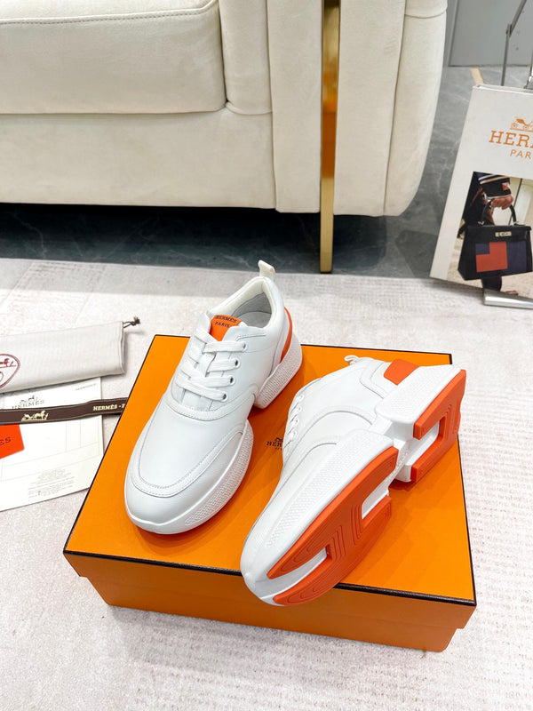 Sneaker HM Giga in pelle di vitello bianca 206282