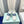 FLATFORM ROCKSTUD UNTITLED SNEAKER IN WHITE CALFSKIN MIX AEGEAN BLUE FABRIC
