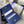 CD Caro 11cm Compact Wallet Shiny Blue Calfskin