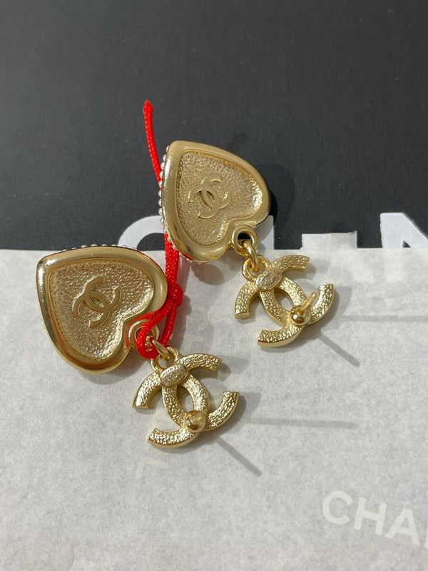 orecchini a clip francesi a forma di cuore blu cc 24p