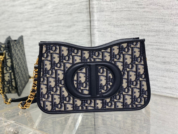 BORSA HOBO SIGNATURE 23 IN PELLE DI AGNELLO CON FANTASIA BEIGE NERA