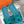 Sandalo 0ran in pelle scamosciata blu petrolio