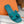 Sandalo 0ran in pelle scamosciata blu petrolio