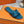 0ran sandal teal blue epsom goatskin