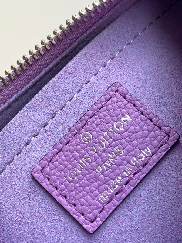 LV Marellini 19cm Viola Epi Grain Pelle di Vacchetta Metallo HW
