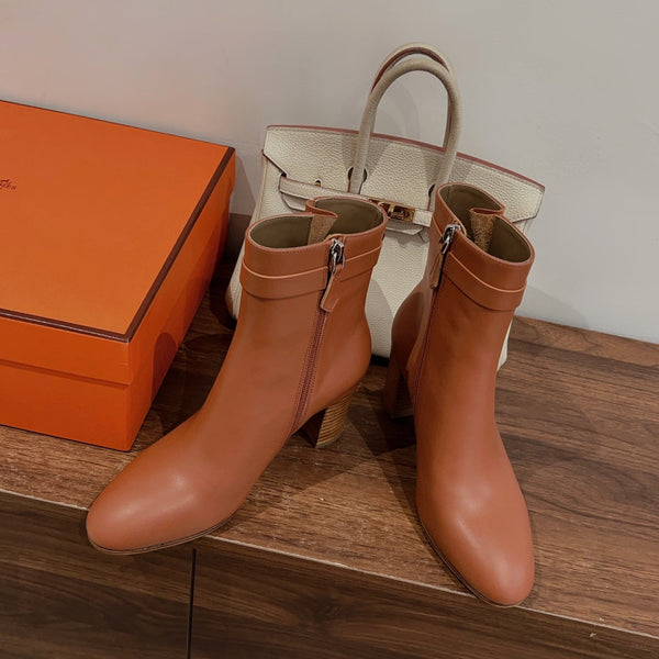 HM Saint Germain Ankle Boot Brown Calfskin