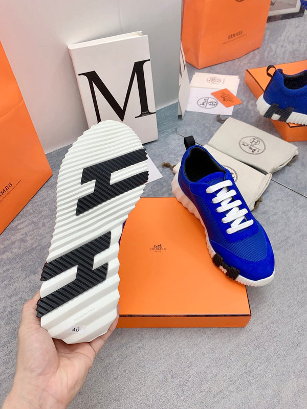Sneaker HM Bouncing in tessuto a rete blu 106457