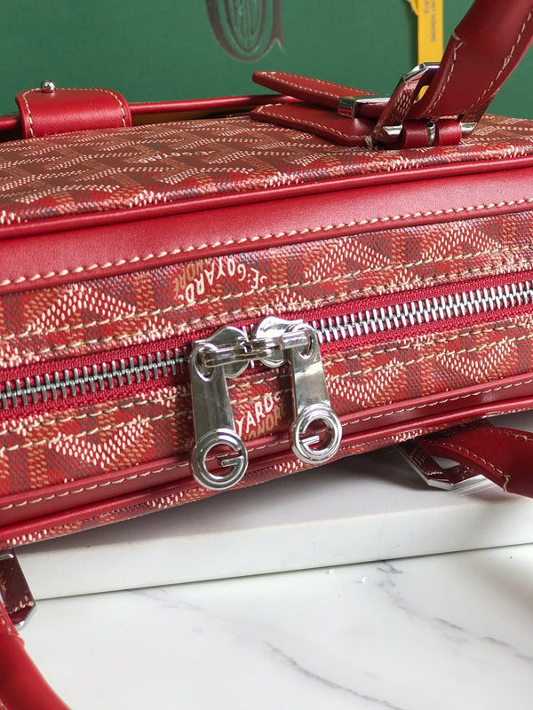 PORTADOCUMENTI AMBASSADE 35 IN TELA GOYARDINE CLASSICA ROSSA