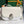 233 BAG 25 IN WHITE CALFKIN AND GOYARDINE CANVAS