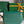 233 BAG 25 IN GREEN CALFKIN AND GOYARDINE CANVAS