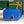 233 BAG 25 IN SAPPHIRE BLUE CALFKIN AND GOYARDINE CANVAS