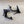 GAP CRYSTAL-BUCKLE SLIDE SANDALS IN BLACK SILK