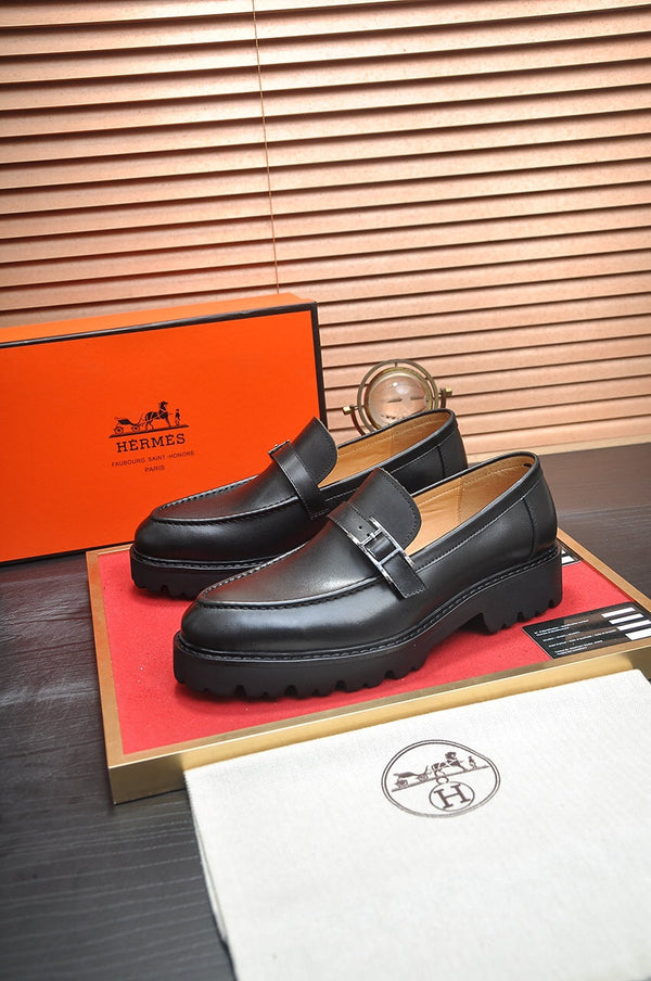 HM  MONTEREY LOAFER BLACK CALFSKIN