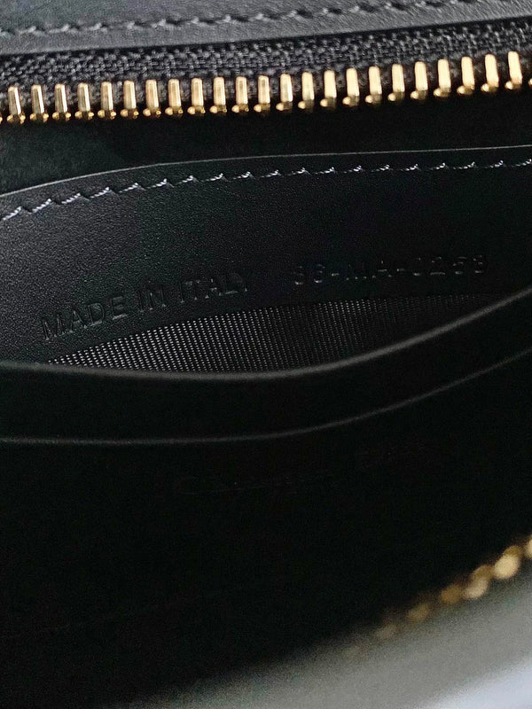 MINI HOBO 23 BAG IN BLACK CALFSKIN