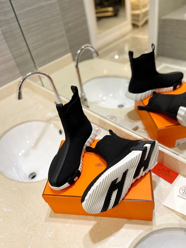 Sneaker HM Fun in tessuto a rete nero e pelle di agnello 983010