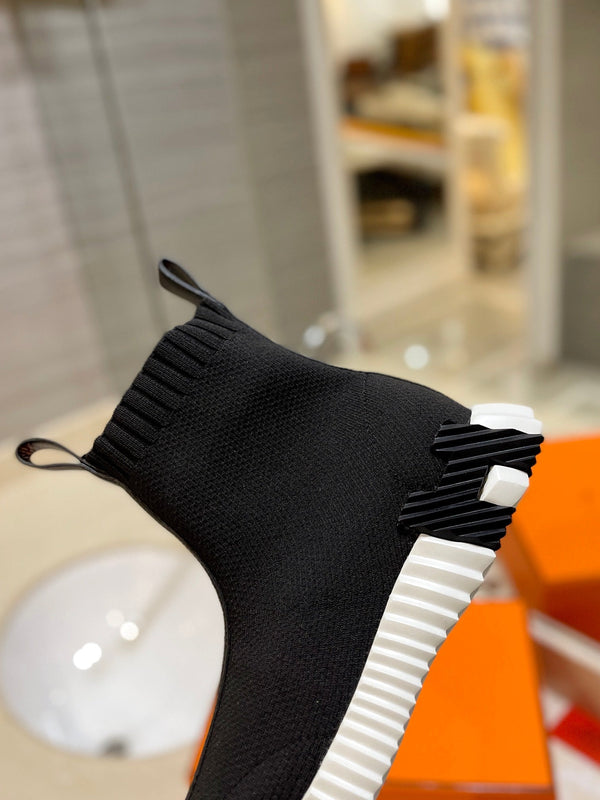 Sneaker HM Fun in tessuto a rete nero e pelle di agnello 983010