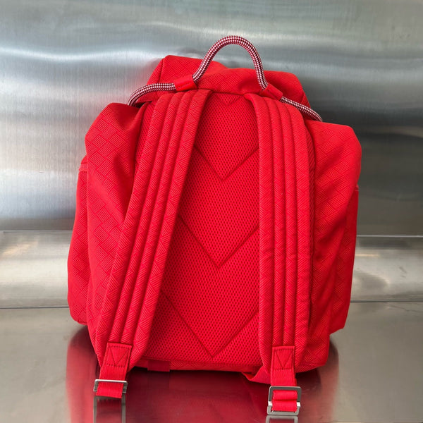 ZAINO ALTO 42 IN TESSUTO JACQUARD ROSSO CILIEGIA