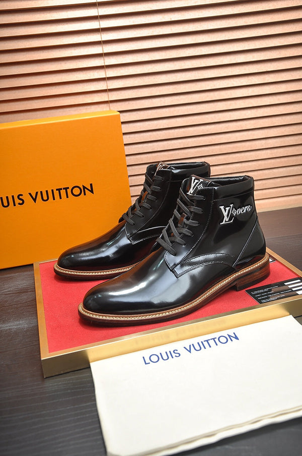 STIVALETTO LV IN PELLE DI VITELLO NERA LUCIDA