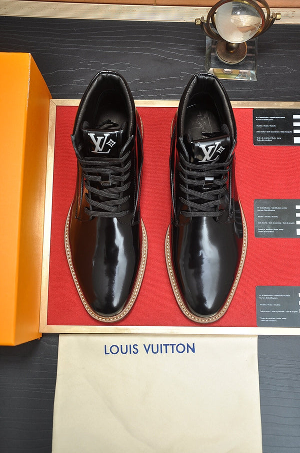 STIVALETTO LV IN PELLE DI VITELLO NERA LUCIDA