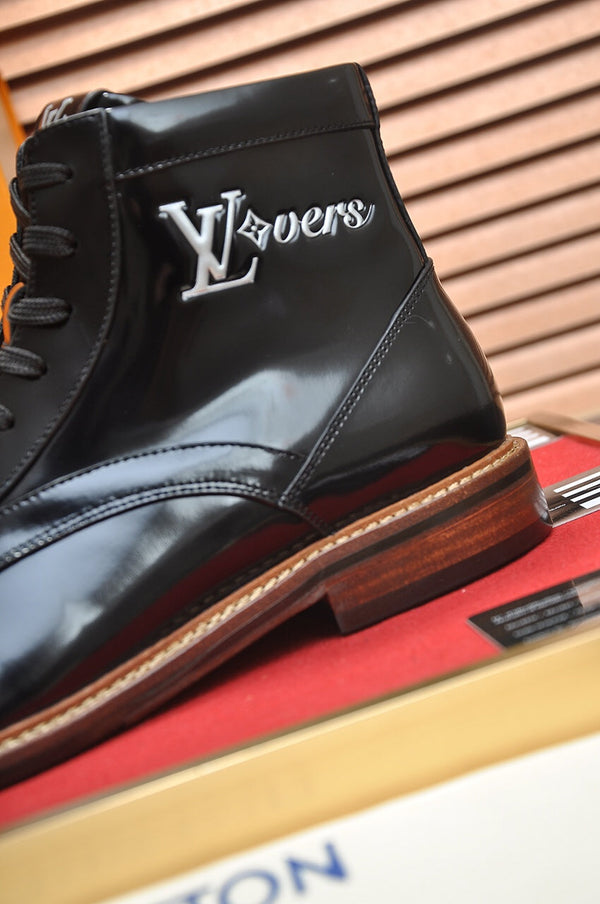 STIVALETTO LV IN PELLE DI VITELLO NERA LUCIDA