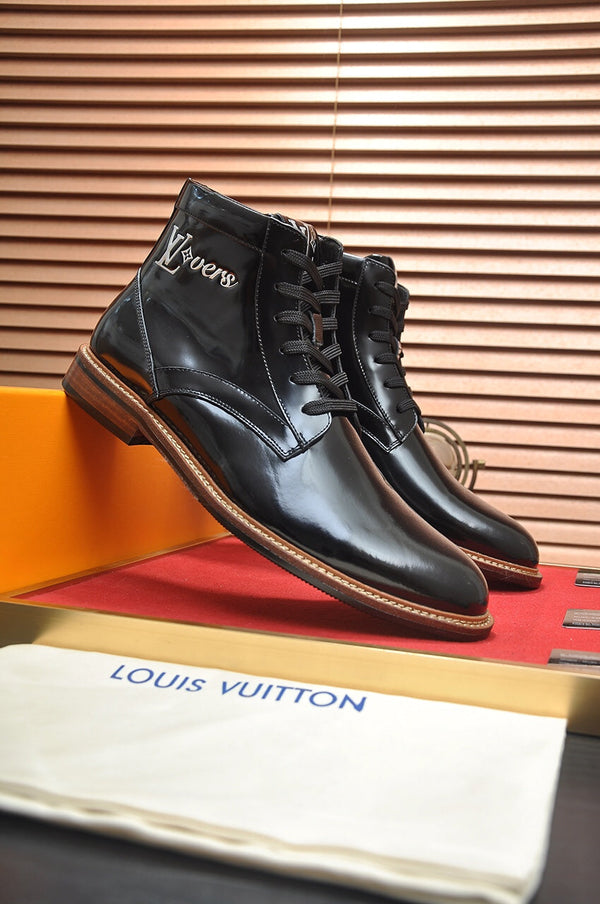 STIVALETTO LV IN PELLE DI VITELLO NERA LUCIDA