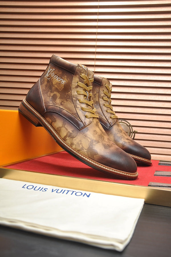 STIVALETTO LV IN PELLE DI VITELLO MARRONE OMBRE