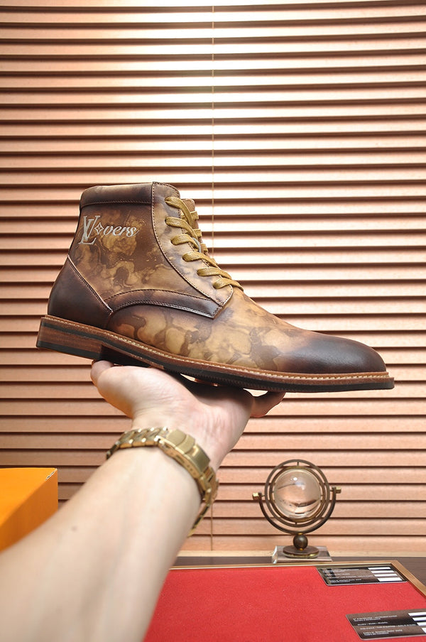 STIVALETTO LV IN PELLE DI VITELLO MARRONE OMBRE