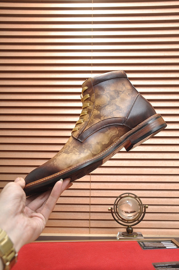 STIVALETTO LV IN PELLE DI VITELLO MARRONE OMBRE