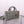 MEDIUM LADY D-JOY 26 ROCK GRAY LAMBSKIN